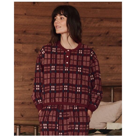 THE GREAT. Other - The GREAT. The Plush Fleece Henley Sleep Sweatshirt Size 1